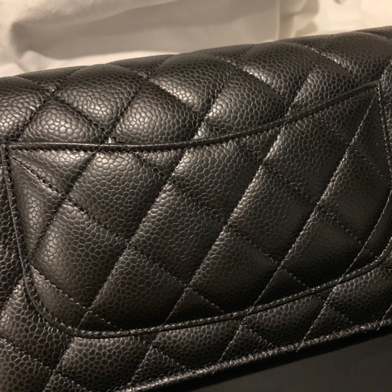 Chanel 經典WOC 荔枝皮 香檳金-7