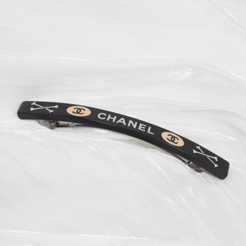 CHANEL 黑色髮夾