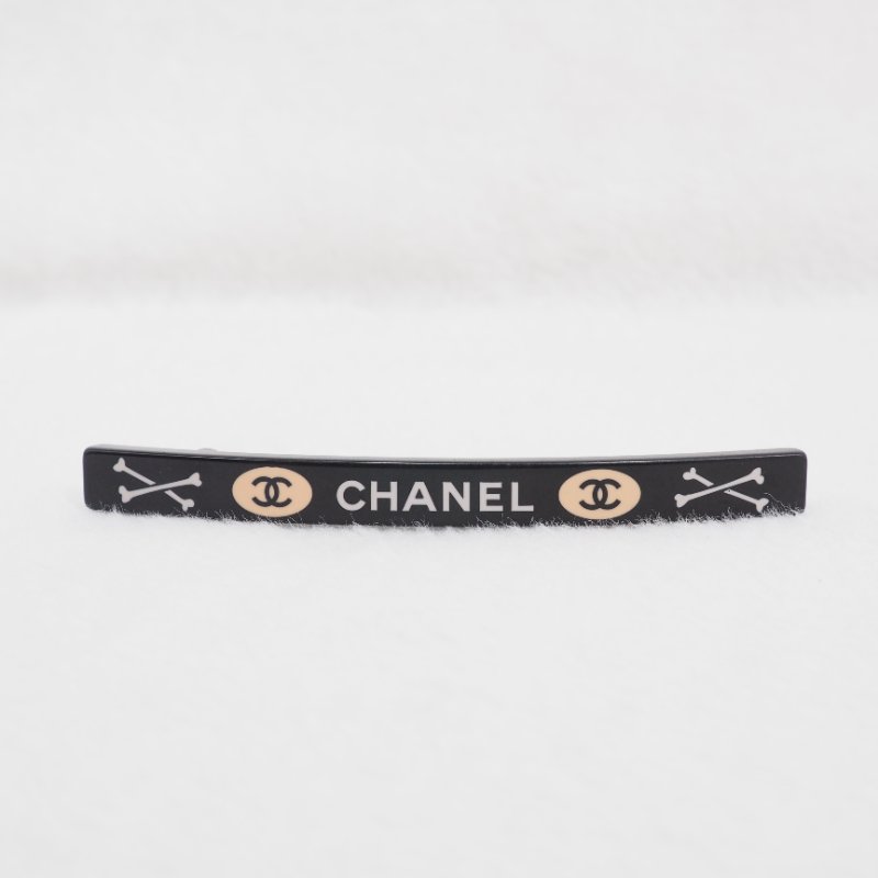 CHANEL 黑色髮夾-1