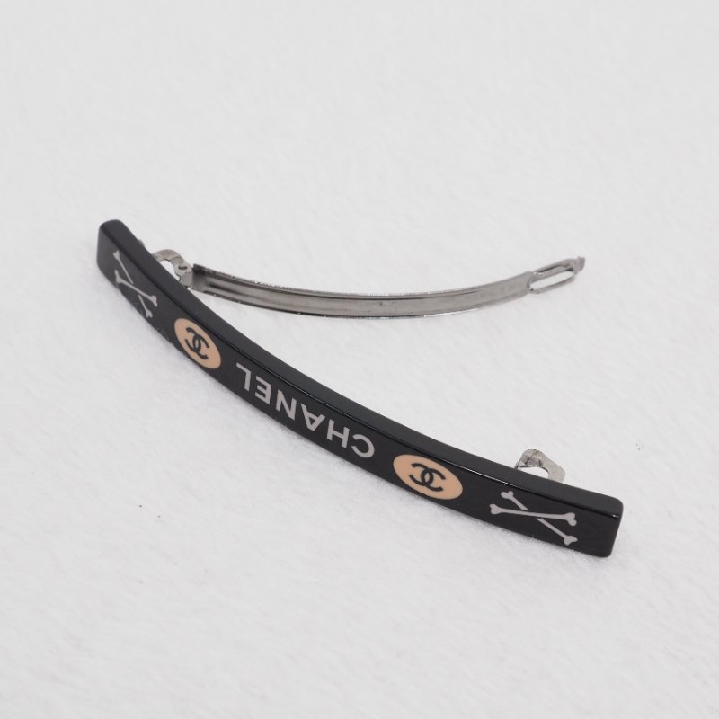 CHANEL 黑色髮夾-3