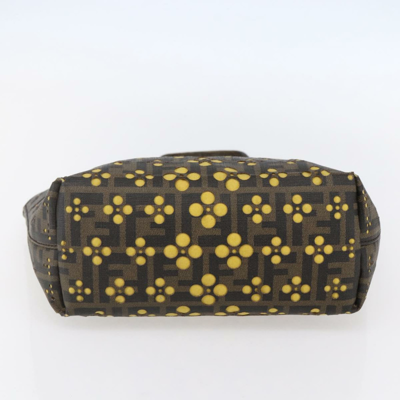 【日本直送】FENDI Zucca帆布手提包 黑色棕色 正品 ep11760-4