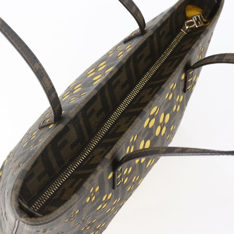 【日本直送】FENDI Zucca帆布手提包 黑色棕色 正品 ep11760-5