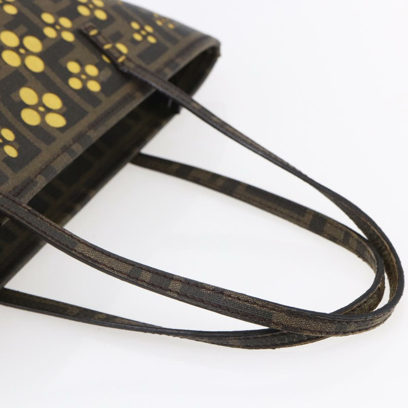 【日本直送】FENDI Zucca帆布手提包 黑色棕色 正品 ep11760-6