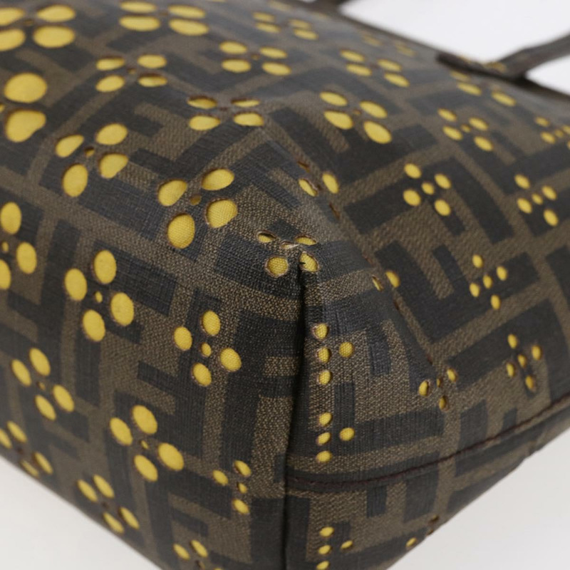 【日本直送】FENDI Zucca帆布手提包 黑色棕色 正品 ep11760-7