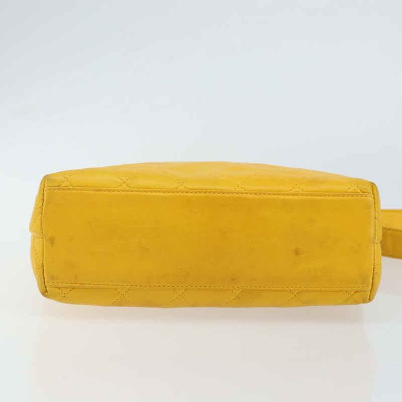 【日本直送】香奈兒 Matelasse 羊皮單肩包，黃金色，CC 標誌，正品編號 150813-4