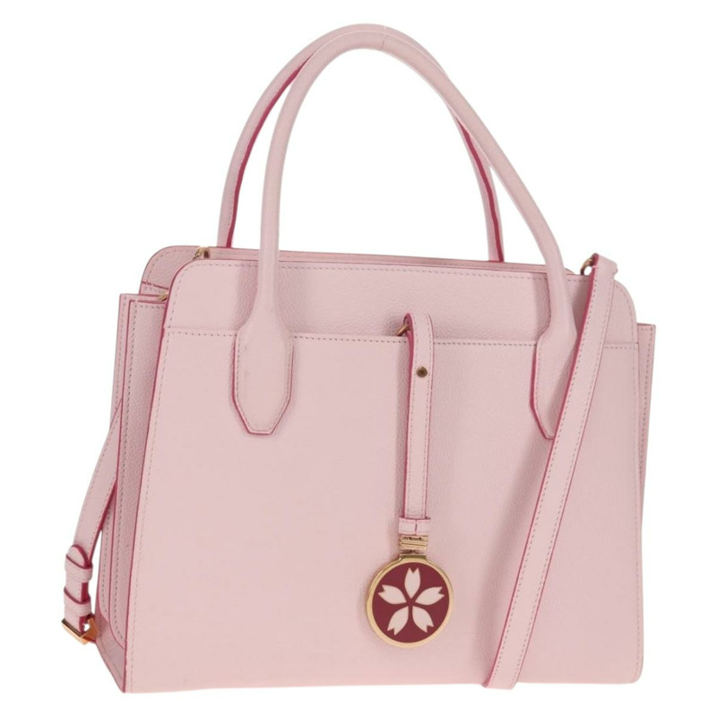 【日本直送】寶格麗日本限定版 Aruba 手提包 皮革 兩用 粉金配色 正品 149750V-0