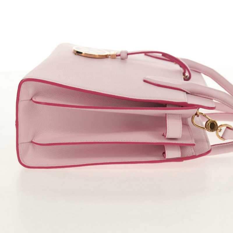 【日本直送】寶格麗日本限定版 Aruba 手提包 皮革 兩用 粉金配色 正品 149750V-3