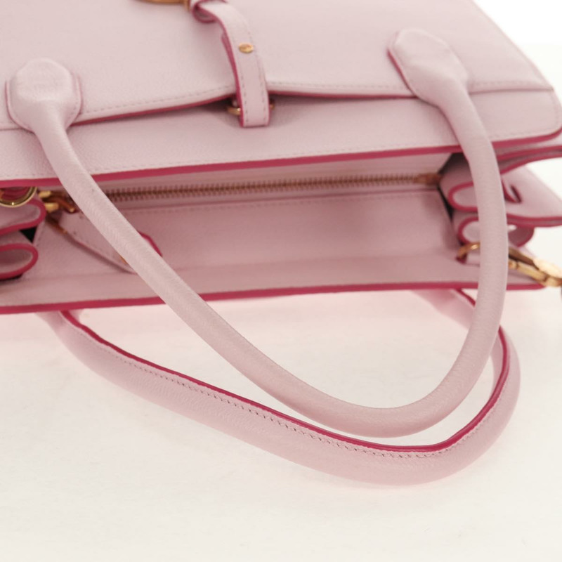 【日本直送】寶格麗日本限定版 Aruba 手提包 皮革 兩用 粉金配色 正品 149750V-6