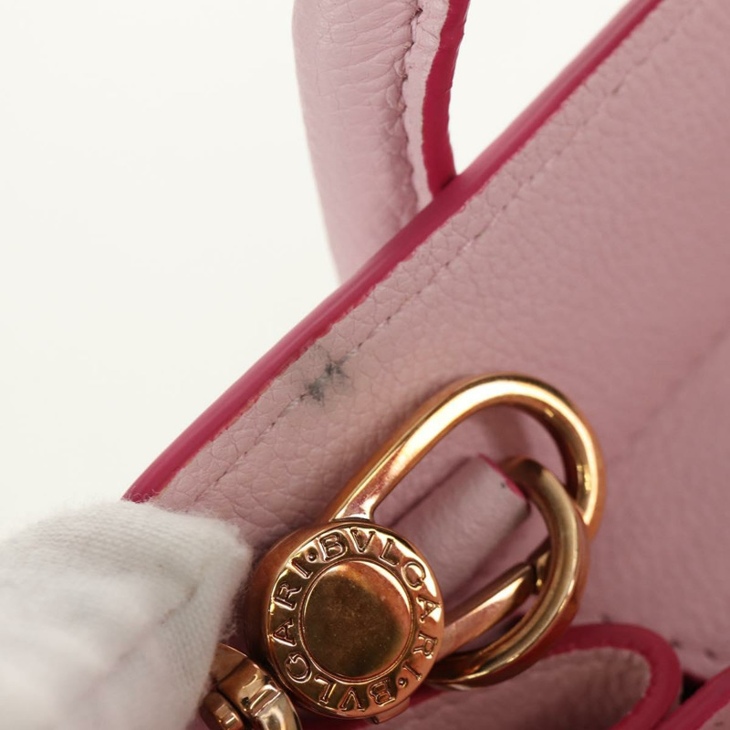 【日本直送】寶格麗日本限定版 Aruba 手提包 皮革 兩用 粉金配色 正品 149750V-9