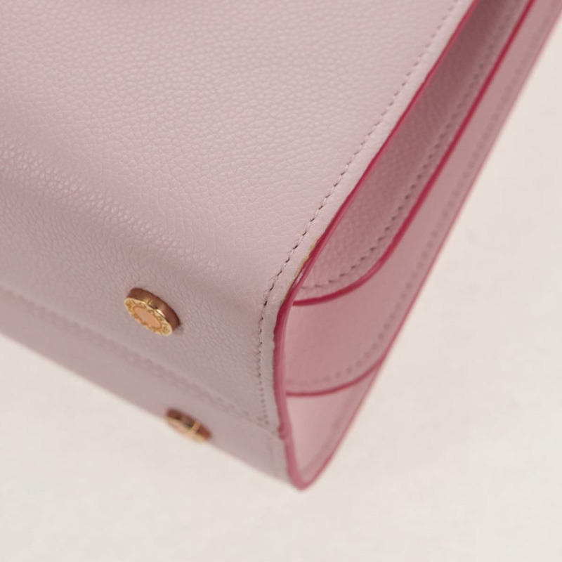 【日本直送】寶格麗日本限定版 Aruba 手提包 皮革 兩用 粉金配色 正品 149750V-17