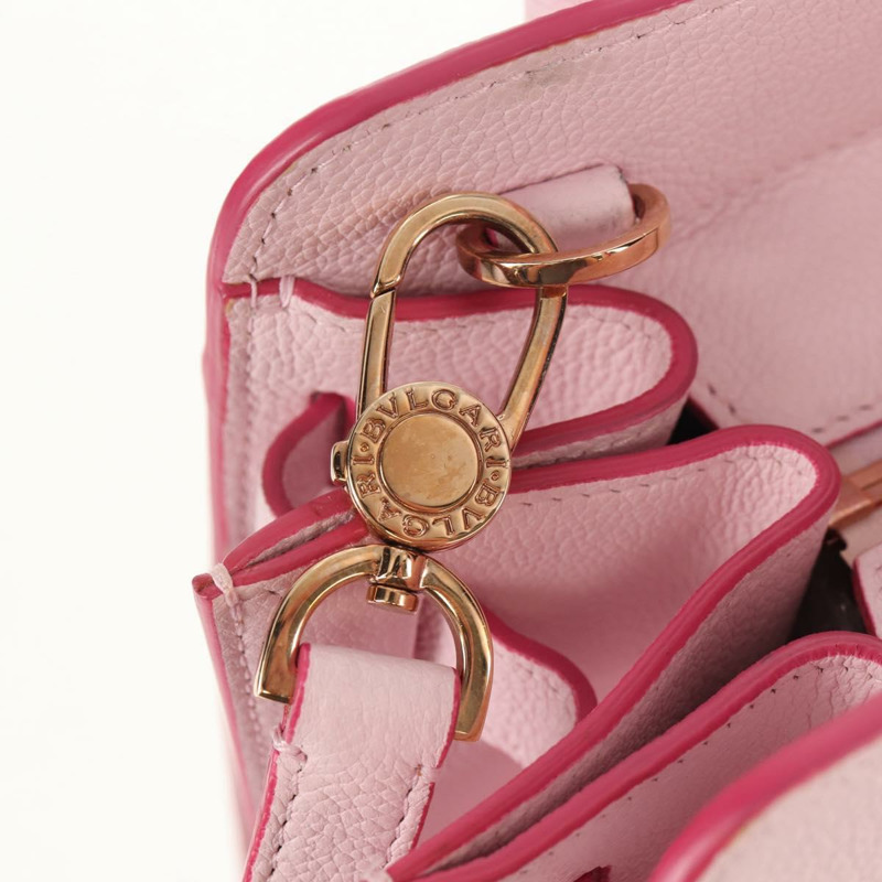 【日本直送】寶格麗日本限定版 Aruba 手提包 皮革 兩用 粉金配色 正品 149750V-22