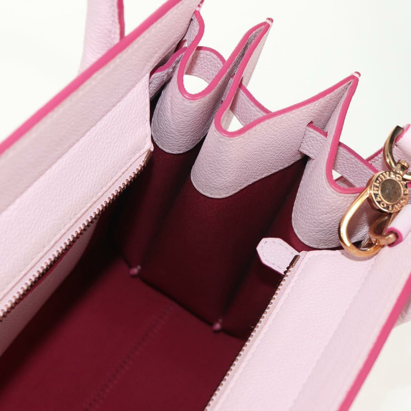 【日本直送】寶格麗日本限定版 Aruba 手提包 皮革 兩用 粉金配色 正品 149750V-26