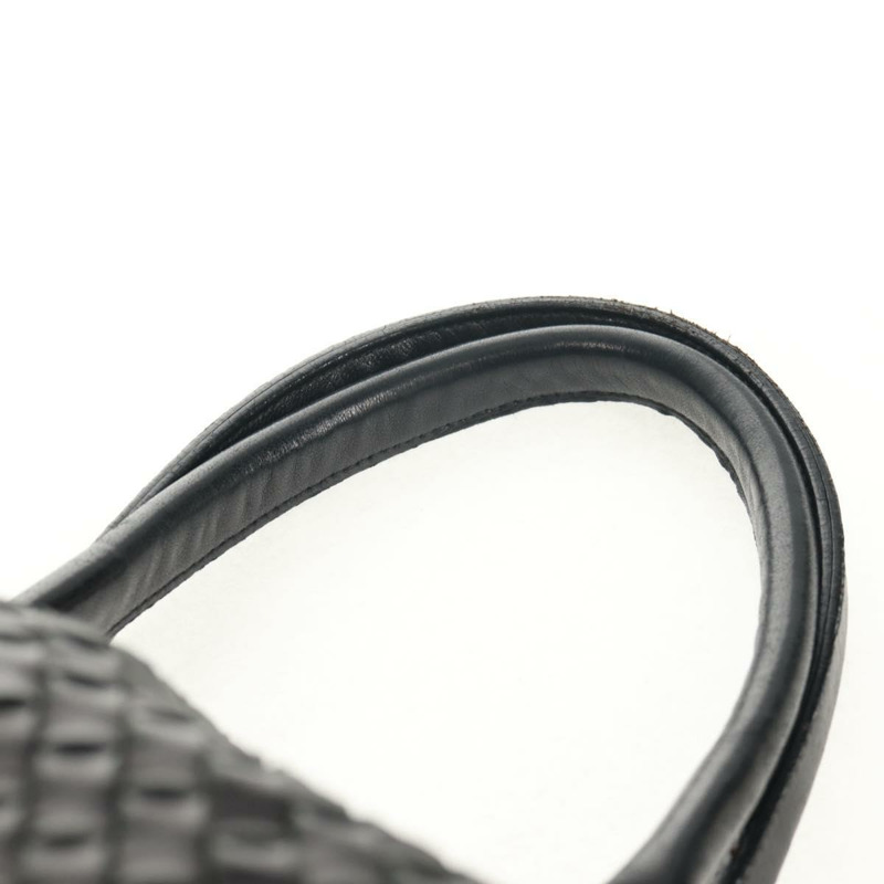 【日本直送】BOTTEGA VENETA INTRECCIATO Cabas MM 手提包，黑色皮革，貨號 115664，正品編號 149722V-13