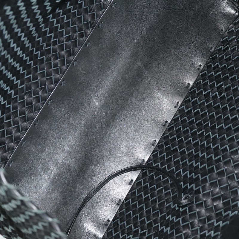 【日本直送】BOTTEGA VENETA INTRECCIATO Cabas MM 手提包，黑色皮革，貨號 115664，正品編號 149722V-17