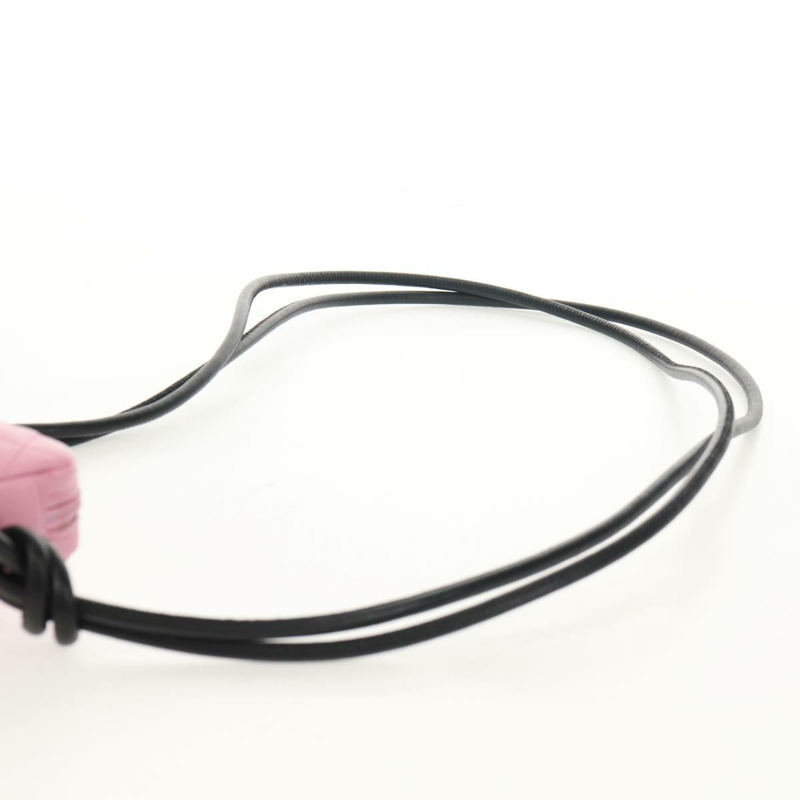 【日本直送】香奈兒 Cambon 系列單肩包，粉紅色黑色皮革，CC 標誌，正品 mr1562V-13