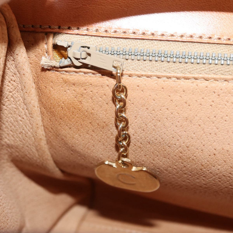 【日本直送】CELINE Macadam帆布手提包 PVC皮革 2way Brown Gold Auth 134331V-23