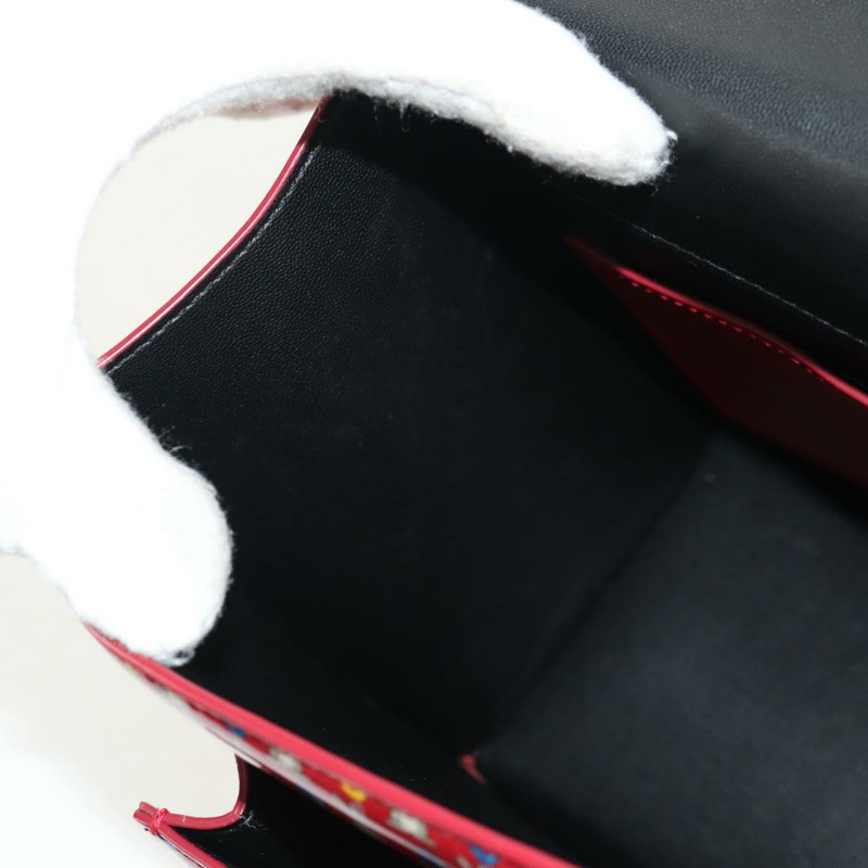 【日本直送】Salvatore Ferragamo Vala 背包，乙烯基塗層，三向紅金配色，正品編號 134344AV-24