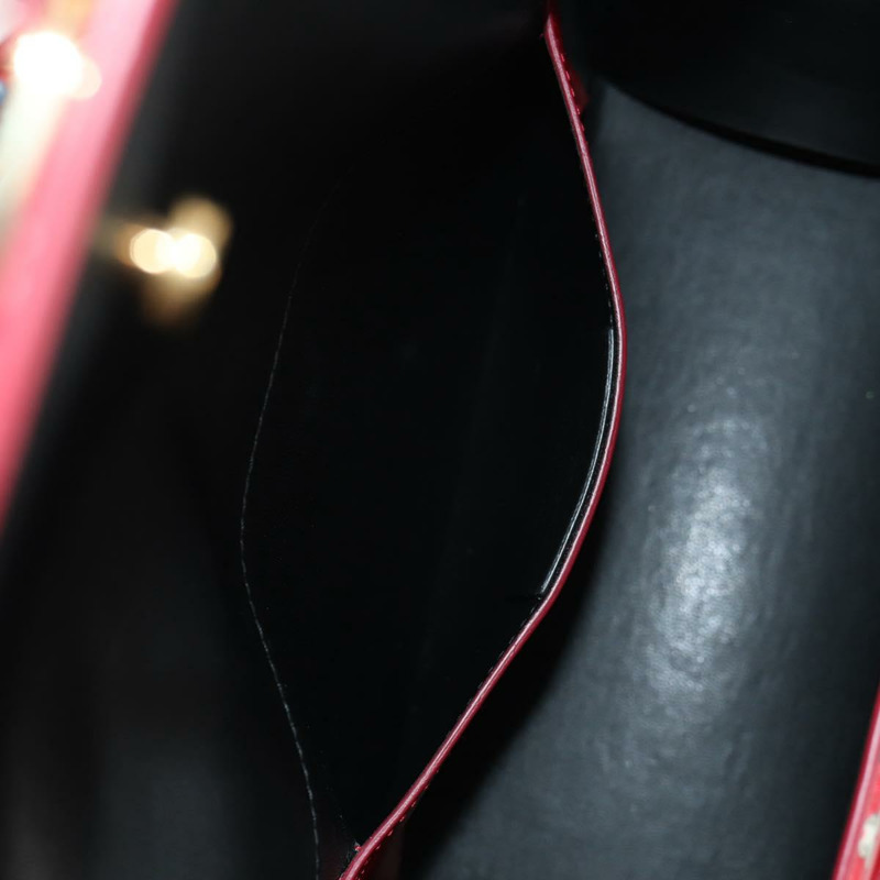 【日本直送】Salvatore Ferragamo Vala 背包，乙烯基塗層，三向紅金配色，正品編號 134344AV-25