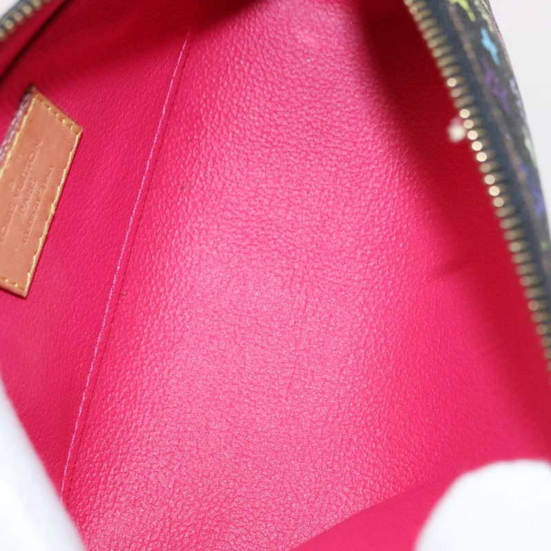 【日本直送】路易威登 Multicolor Pochette 化妝包 黑色 M47355 LV Auth 134365V-9
