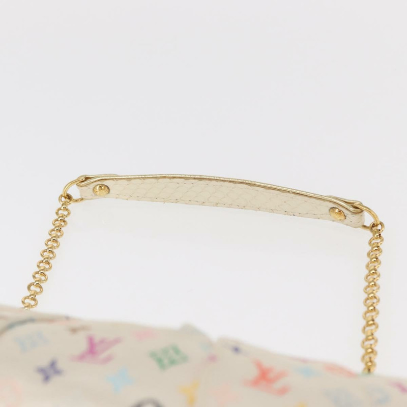 【日本直送】路易威登 (LOUIS VUITTON) 多色緞面 Omoniere 手拿包 白色 M92060 LV 正品 134363AV-13