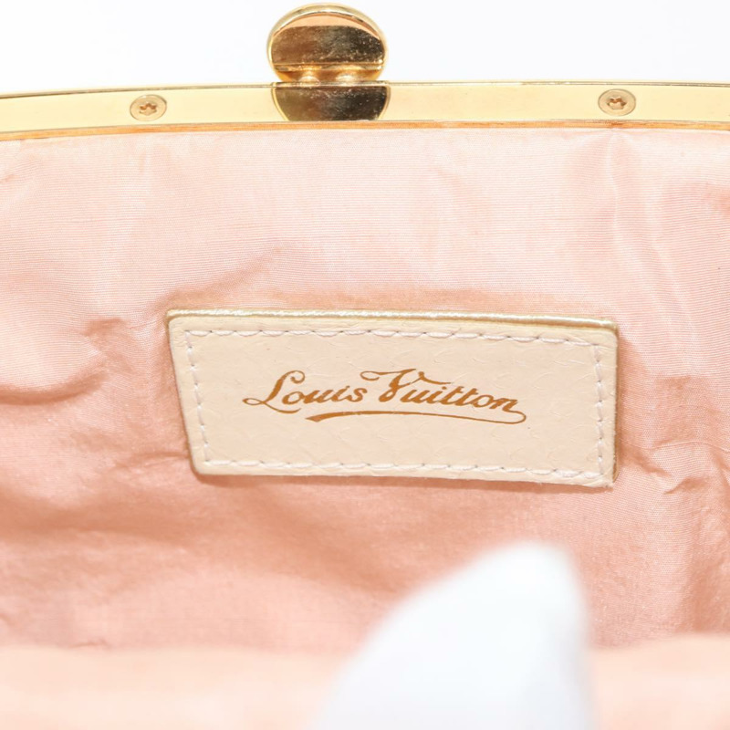 【日本直送】路易威登 (LOUIS VUITTON) 多色緞面 Omoniere 手拿包 白色 M92060 LV 正品 134363AV-19