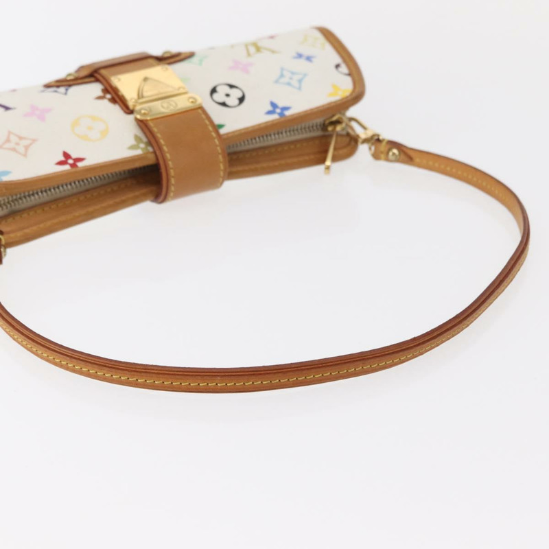 【日本直送】路易威登 Monogram Multicolor Shirley 白手袋 M40049 LV 正品 134364AV-6