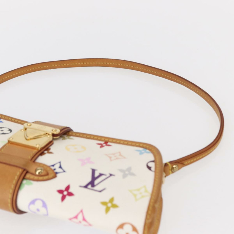 【日本直送】路易威登 Monogram Multicolor Shirley 白手袋 M40049 LV 正品 134364AV-13