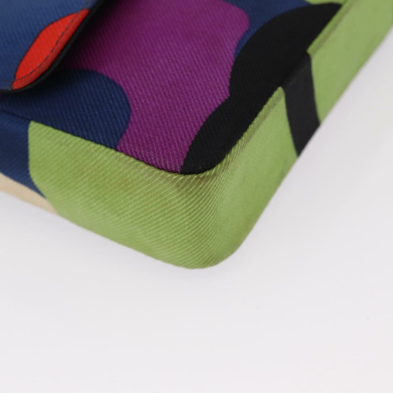 【日本直送】香奈兒鏈條單背包帆布多色銀色雙C標誌正品 145585V-14