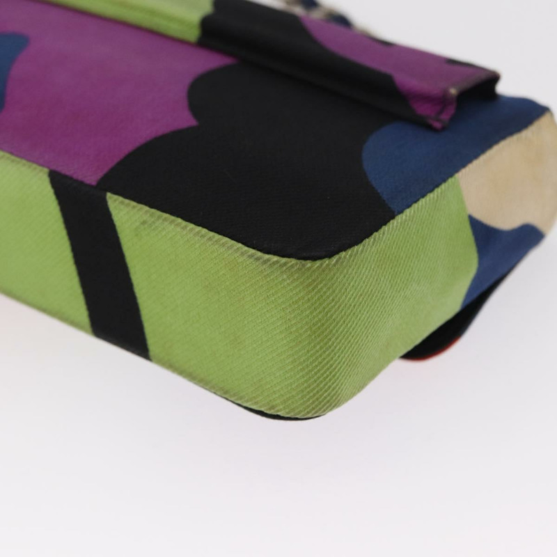 【日本直送】香奈兒鏈條單背包帆布多色銀色雙C標誌正品 145585V-17