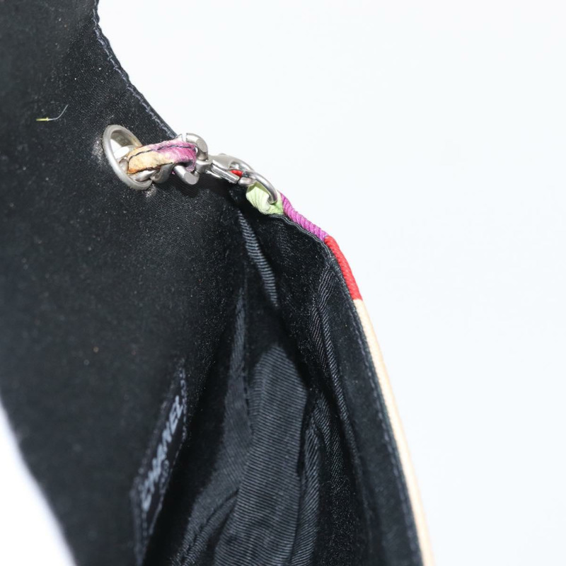 【日本直送】香奈兒鏈條單背包帆布多色銀色雙C標誌正品 145585V-22