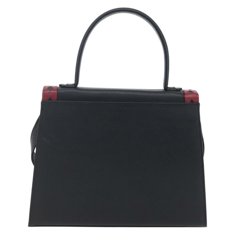 【日本直送】SAINT LAURENT 手提包 皮革 2way 黑色 金色 Auth 134330V-1