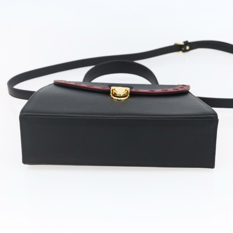 【日本直送】SAINT LAURENT 手提包 皮革 2way 黑色 金色 Auth 134330V-4