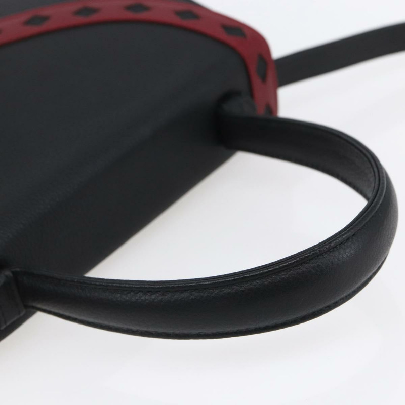 【日本直送】SAINT LAURENT 手提包 皮革 2way 黑色 金色 Auth 134330V-6