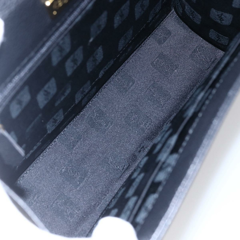 【日本直送】SAINT LAURENT 手提包 皮革 2way 黑色 金色 Auth 134330V-10