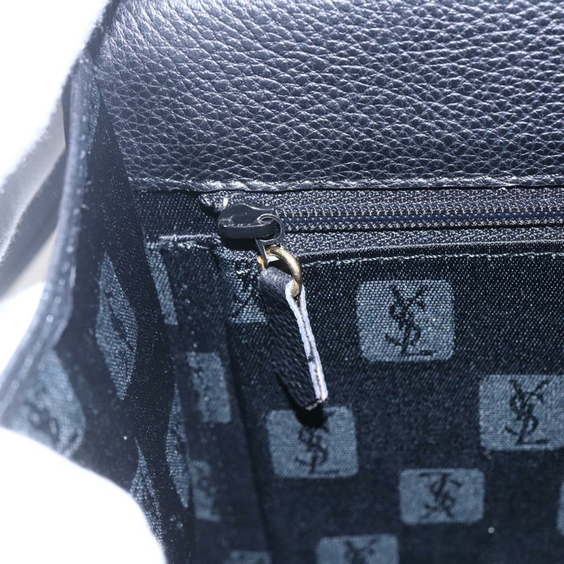 【日本直送】SAINT LAURENT 手提包 皮革 2way 黑色 金色 Auth 134330V-19