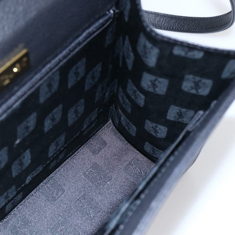 【日本直送】SAINT LAURENT 手提包 皮革 2way 黑色 金色 Auth 134330V-20