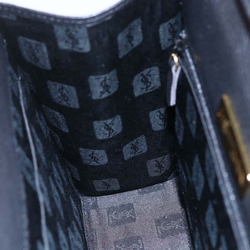 【日本直送】SAINT LAURENT 手提包 皮革 2way 黑色 金色 Auth 134330V-21