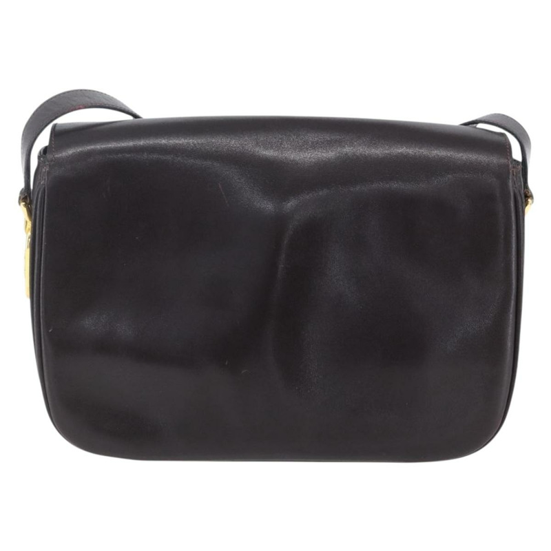 【日本直送】CELINE 棕色金色皮革肩背包，正品編號 152880-1