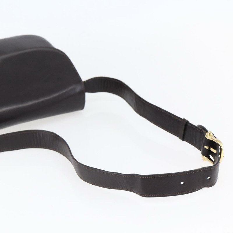 【日本直送】CELINE 棕色金色皮革肩背包，正品編號 152880-6