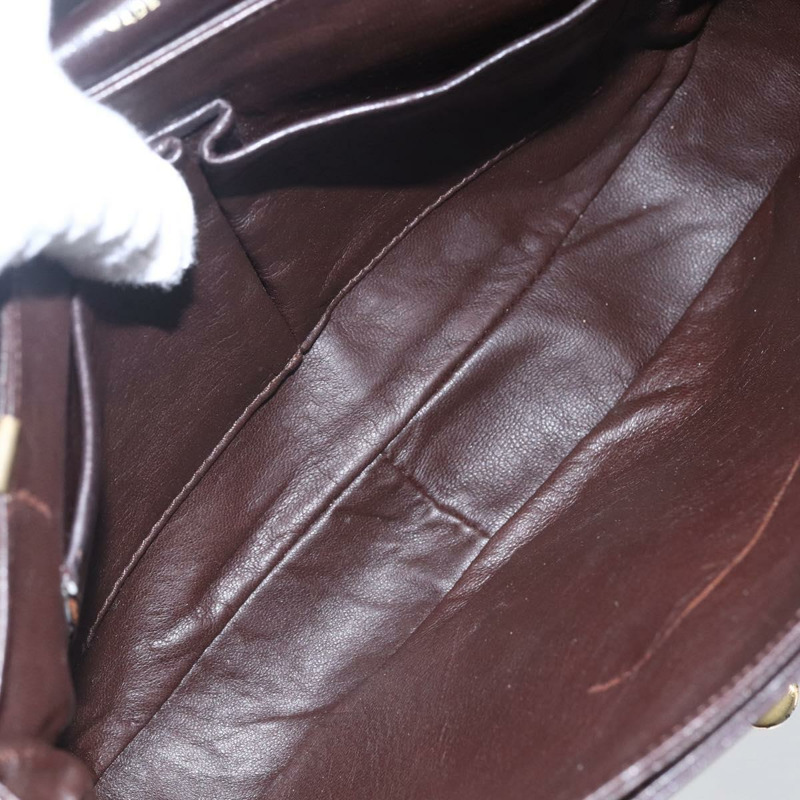 【日本直送】CELINE 棕色金色皮革肩背包，正品編號 152880-10