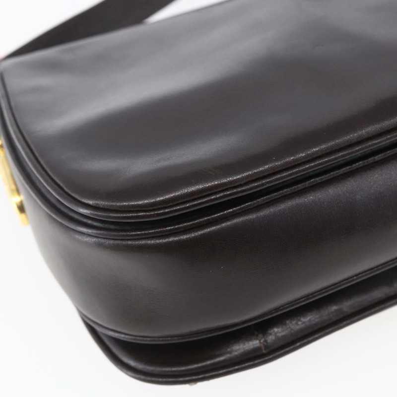 【日本直送】CELINE 棕色金色皮革肩背包，正品編號 152880-15