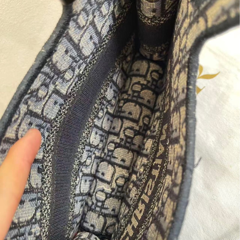 Dior迪奧 mini tote老花刺繡手提包 尺寸約22.5*15*6-5