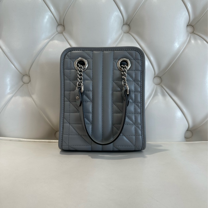 GUCCI 牛皮直式馬夢配件包 灰色-2