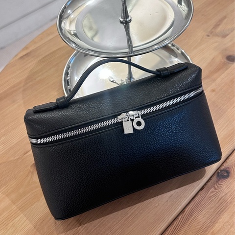 【全❤️】LP Loro Piana ExtraPocket L19 一代銀扣 飯 盒包手提包單肩包 午夜藍