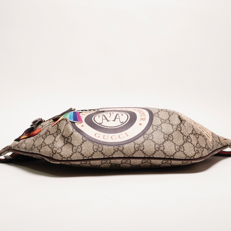 Gucci 塗層帆布刺繡設計腰包-2