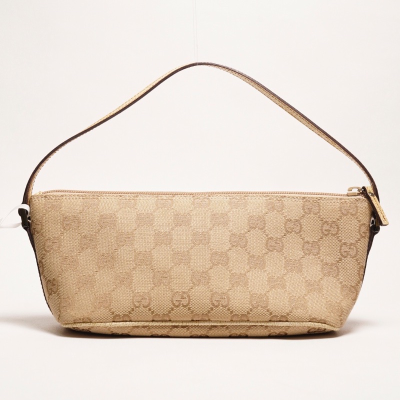 Gucci帆布小船造型 麻將腋下包-2