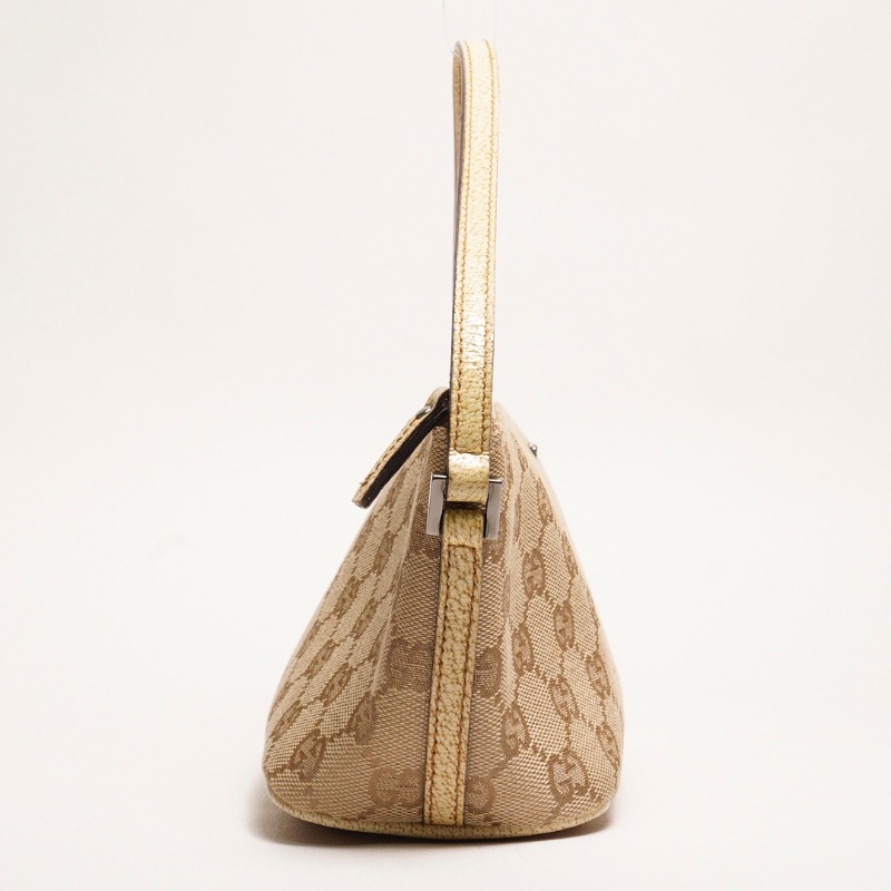 Gucci帆布小船造型 麻將腋下包-4