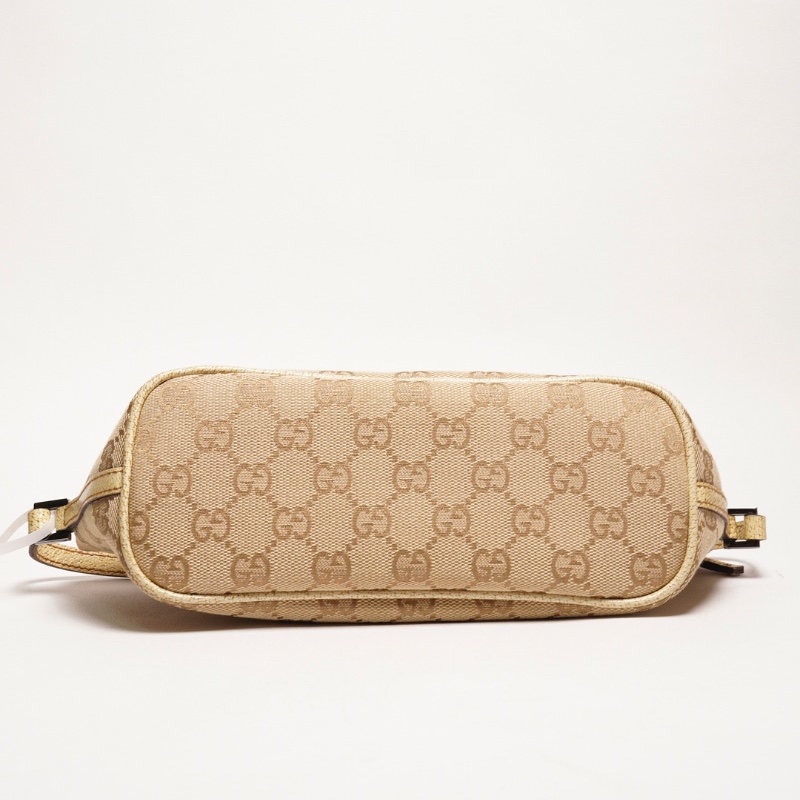 Gucci帆布小船造型 麻將腋下包-5