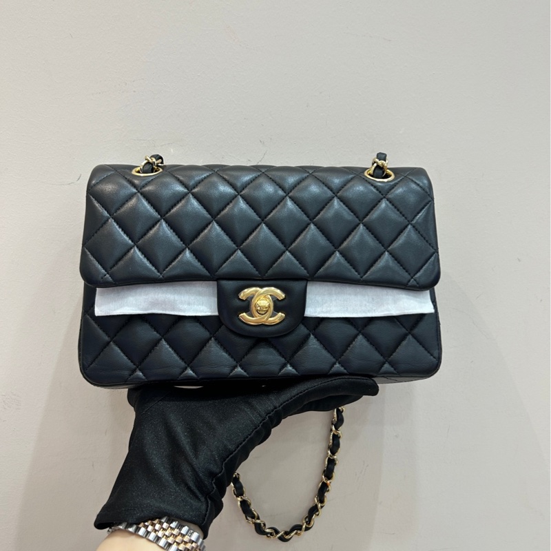 【全套帶票❤️】Chanel cf 黑金 小號 斜挎包 單肩包-3