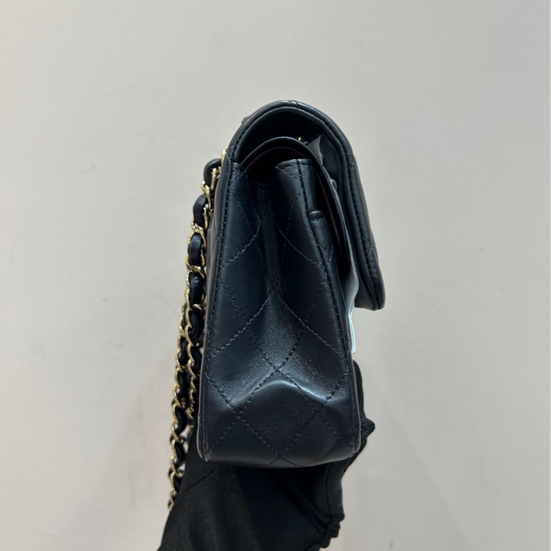 【全套帶票❤️】Chanel cf 黑金 小號 斜挎包 單肩包-4